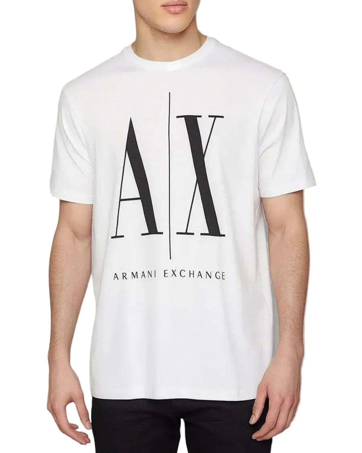 AX Icon White Tee · Premium Avenue