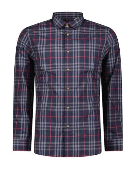 Burberry Shefford LS Check Navy/Grey · Premium Avenue