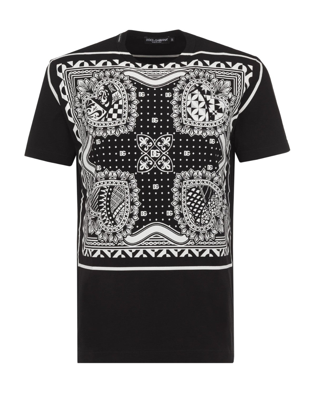 Dolce & Gabbana Bandana Print Tee Black · Premium Avenue