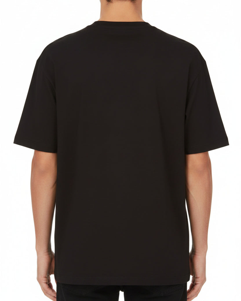 DOLCE & GABBANA - WHITE DG PRINT TEE BLACK