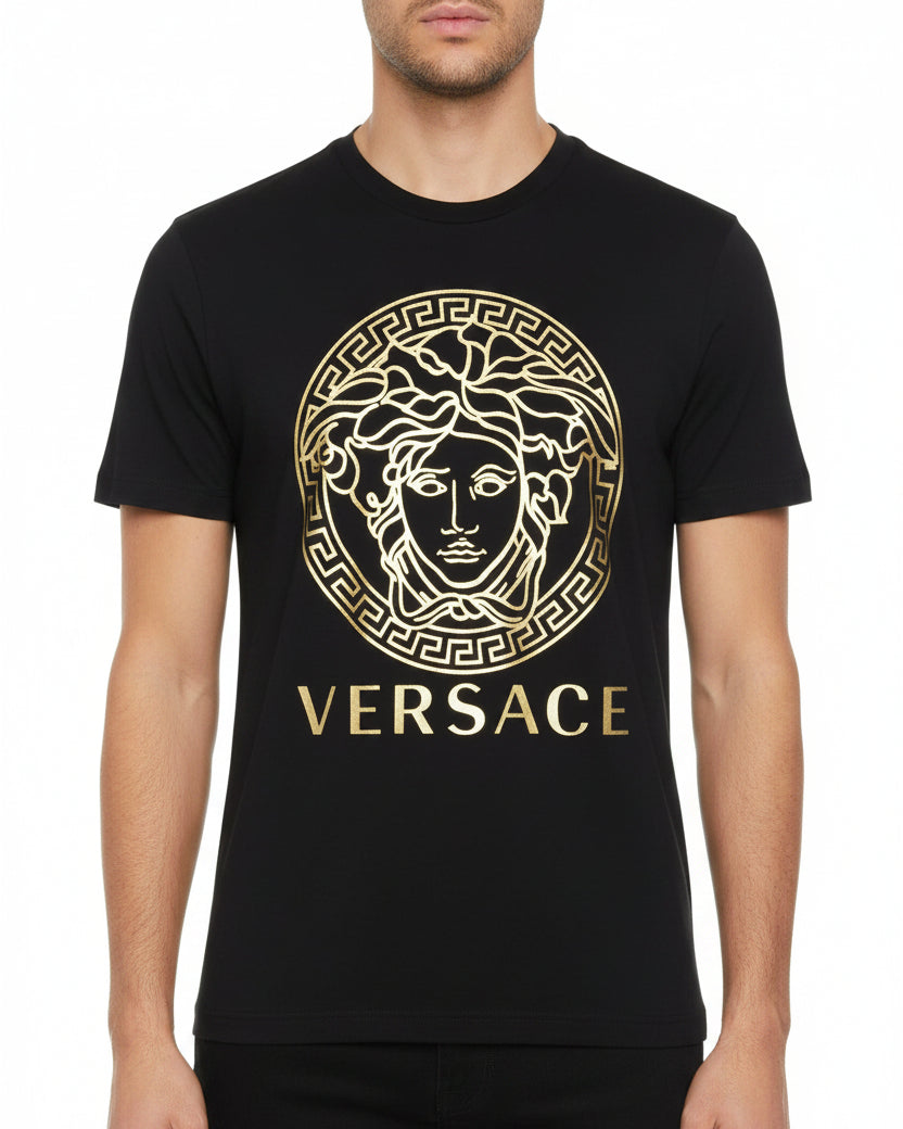 Versace Black and Gold Versace and Greeks Tee · Premium Avenue