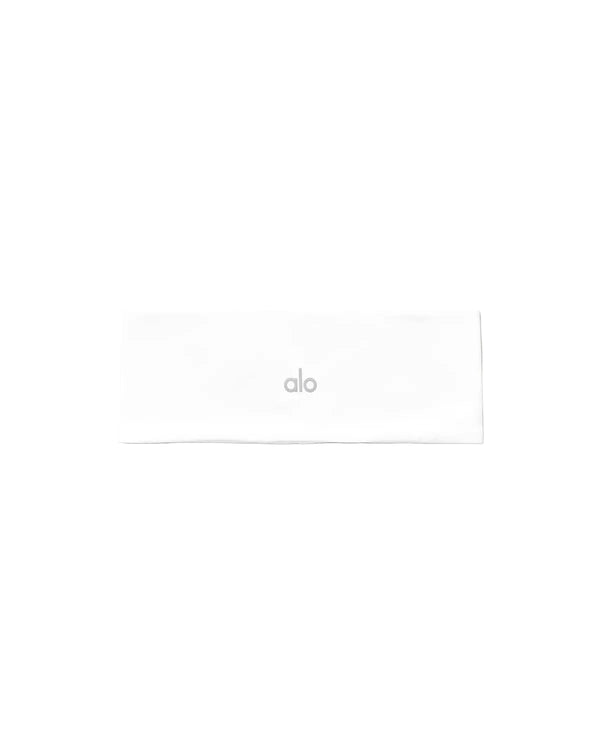 Alo Performance Conquer Headband White · Premium Avenue