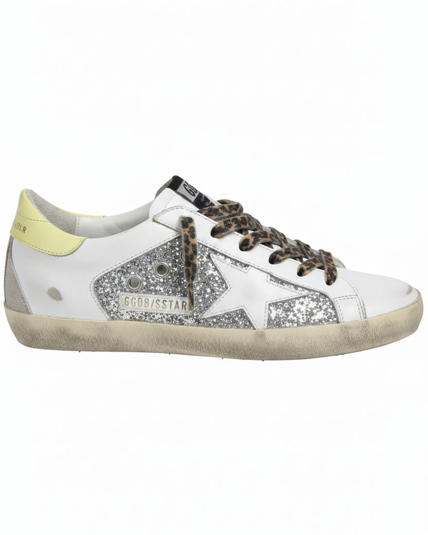 Golden Goose Calzado Super Star White/Silver/Yellow/Lavender · Premium Avenue