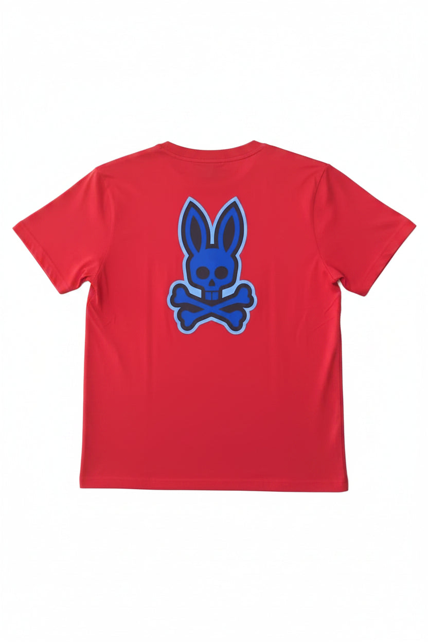 Psycho Bunny Ropa Huntley V Neck Graphic Tee Red · Premium Avenue