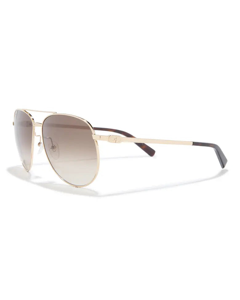 FERRAGAMO - 0877 FERRA SF131S SHINY BROWN/DARKBROWN ENAMEL