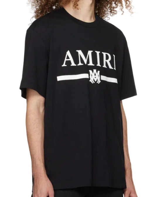 Amiri Ropa Ma Bar Logo Tee Black · Premium Avenue