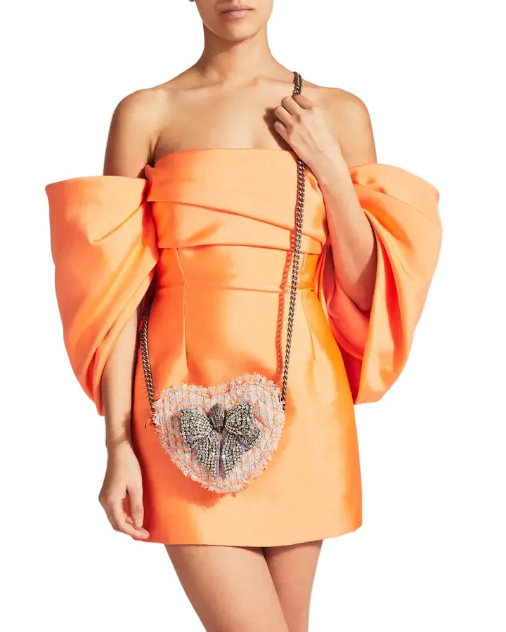 Kurt Geiger London Bolsa Kensigton Bow Heart Orange · Premium Avenue