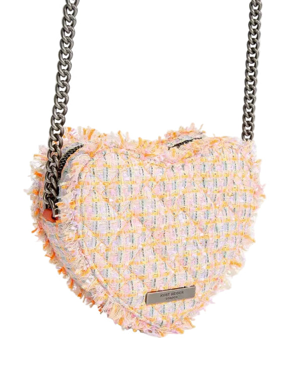 Kurt Geiger London Bolsa Kensigton Bow Heart Orange · Premium Avenue