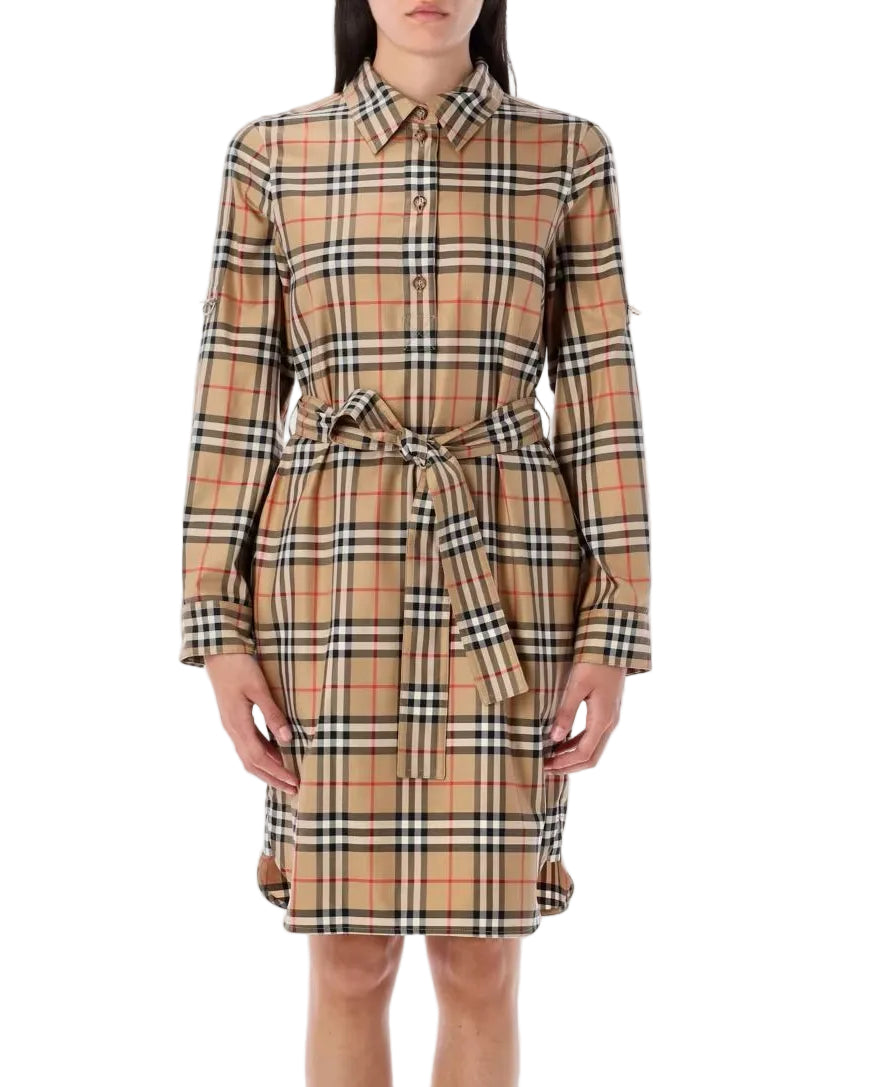 BURBERRY - IVERY CHECK TAUPE BROWN