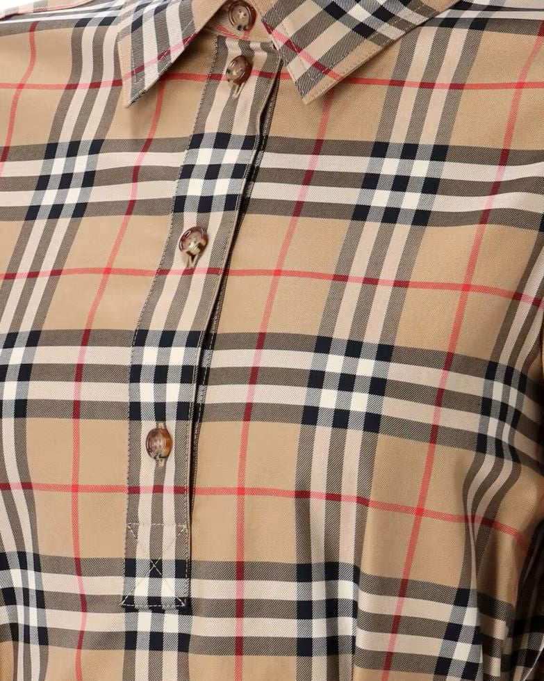 BURBERRY - IVERY CHECK TAUPE BROWN