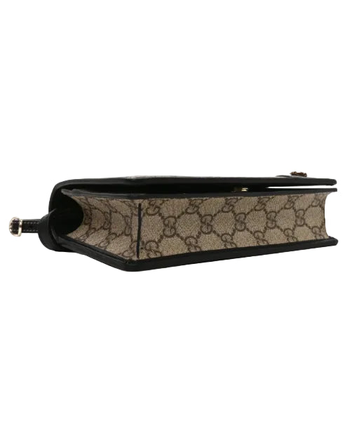 GUCCI - GG EMBLEM SHOULDER WALLET BEIGE
