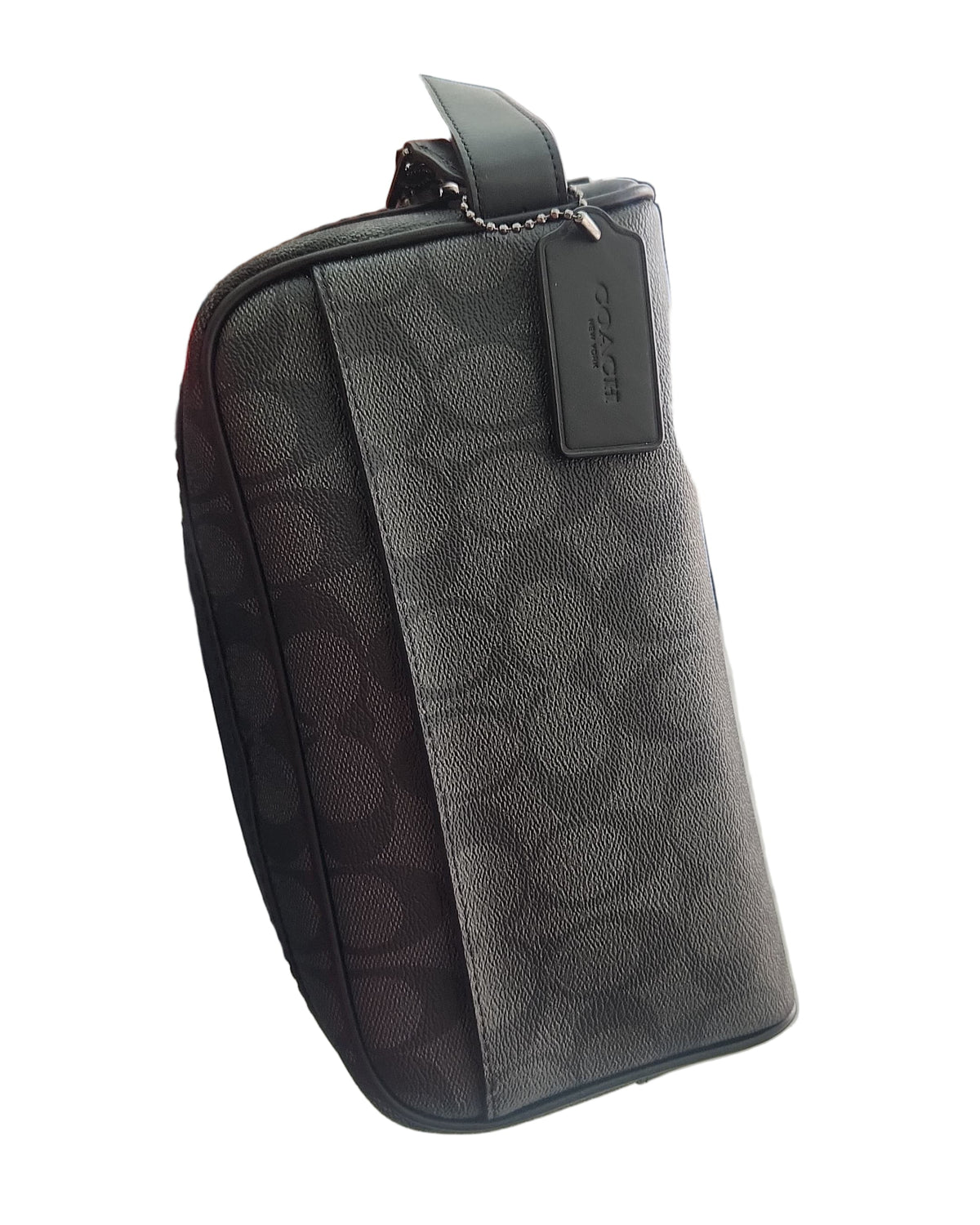 Coach Bolsa Small Travel Kit Signature Qb / Charcoal / Black · Premium Avenue