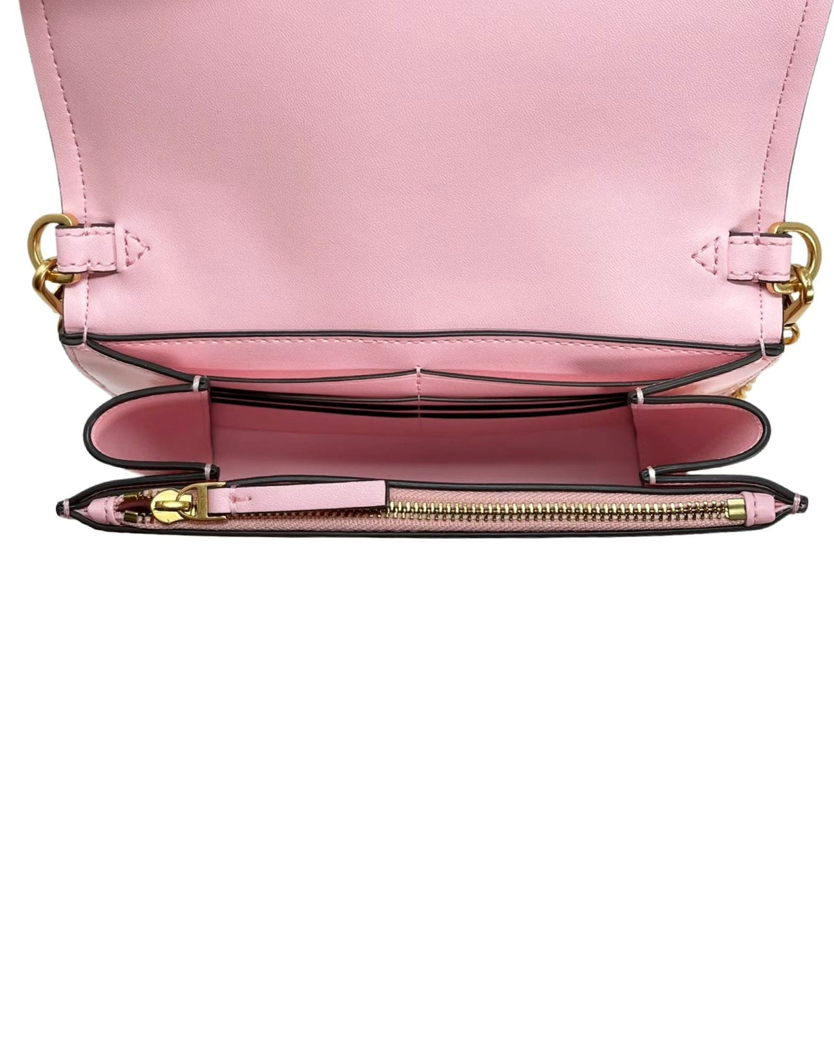 TORY BURCH - EMERSON CHAIN WALLET PINK