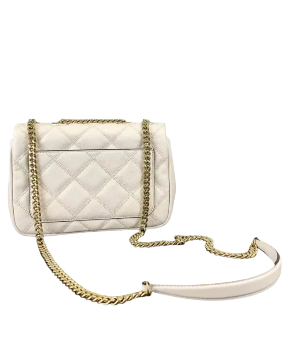 TORY BURCH - WILLA GLAZED SMALL SHOULDER BAG WHITE