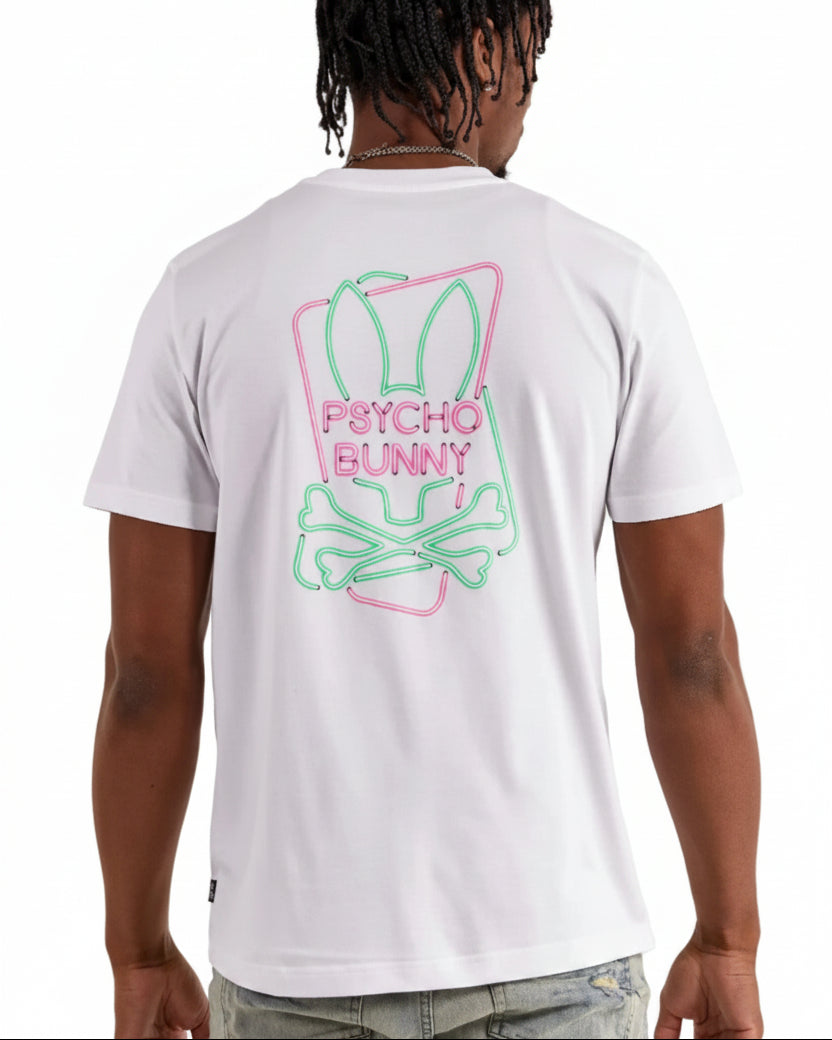 PSYCHO BUNNY - CLAUDE GRAPHIC TEE WHITE