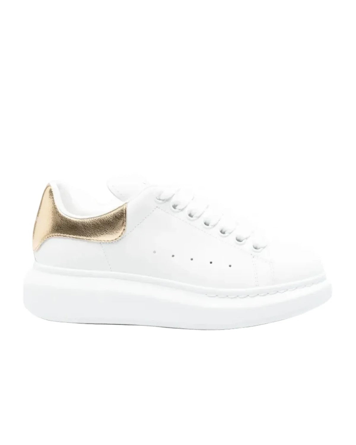 ALEXANDER MCQ - LARRY LATINO GRAIN WHITE/GOLD