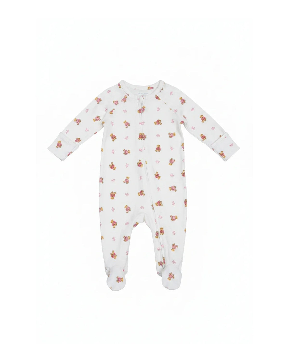 POLO - BABY BEAR ROMPER WHITE