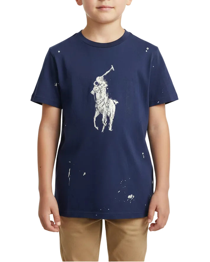 POLO - LOGO T SHIRT DARK BLUE