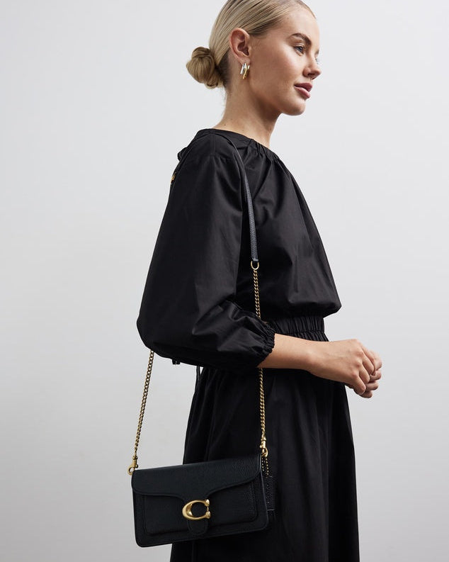 Coach Bolsa Pp Tbby Chn Cltch Black · Premium Avenue