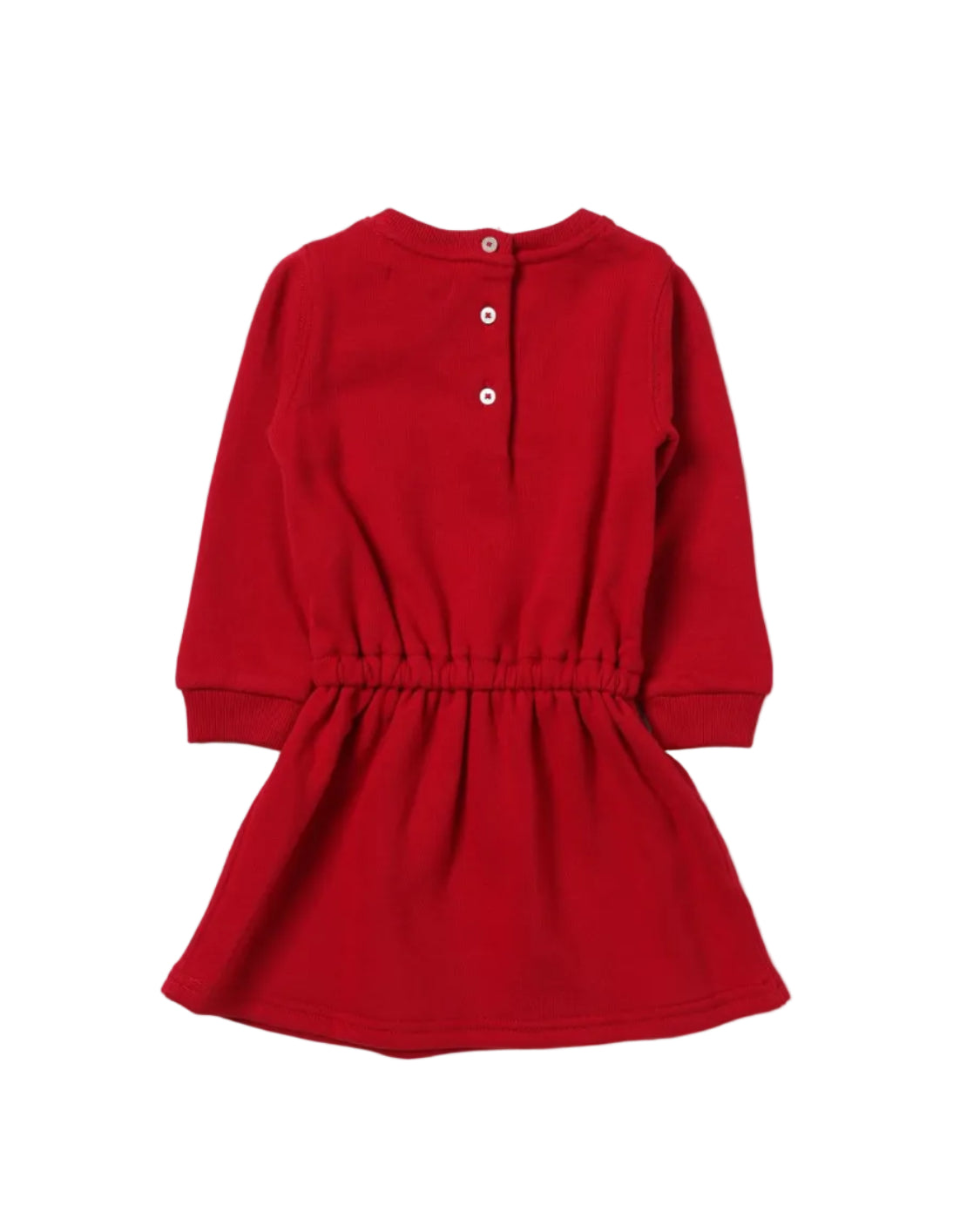POLO - BEAR FLEECE DRESS & BLOOMER RED