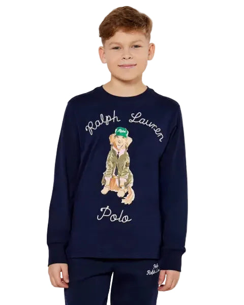 POLO - LS CN KN TSH 322P01626001 NAVY