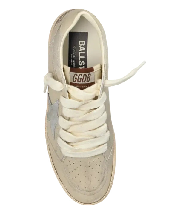 GOLDEN GOOSE - BALL STAR DOUBLE UPPER CREAM/LIGHT GREY/ GREY