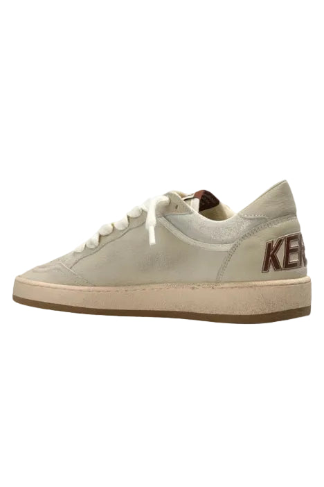 GOLDEN GOOSE - BALL STAR DOUBLE UPPER CREAM/LIGHT GREY/ GREY