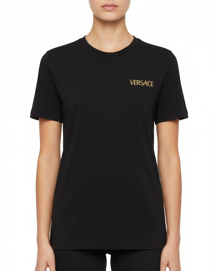 Versace Ropa T-shirt Cotton Jersey Black/Gold · Premium Avenue