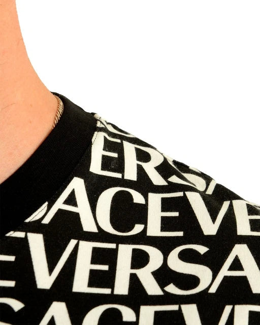 Versace Ropa All Over Logo T-shirt Black/White · Premium Avenue