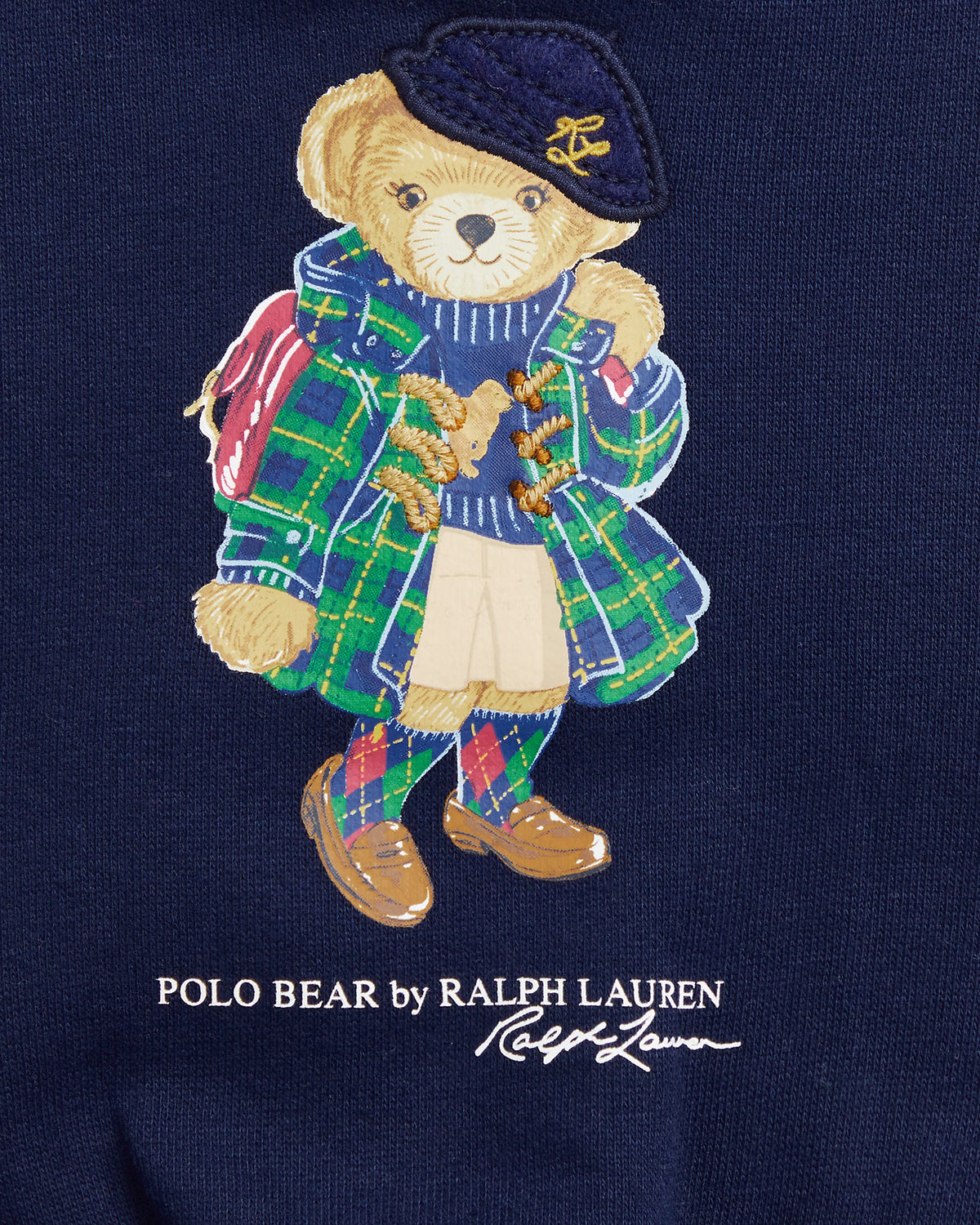 POLO - BEAR FLEECE DRESS & BLOOMER NAVY