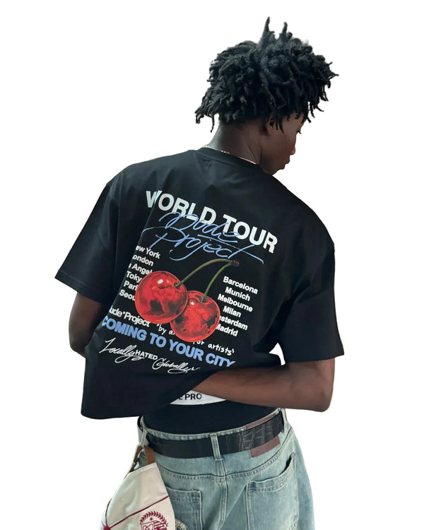 NUDE PROJECT - NUDE TOUR TEE FW25 BLACK