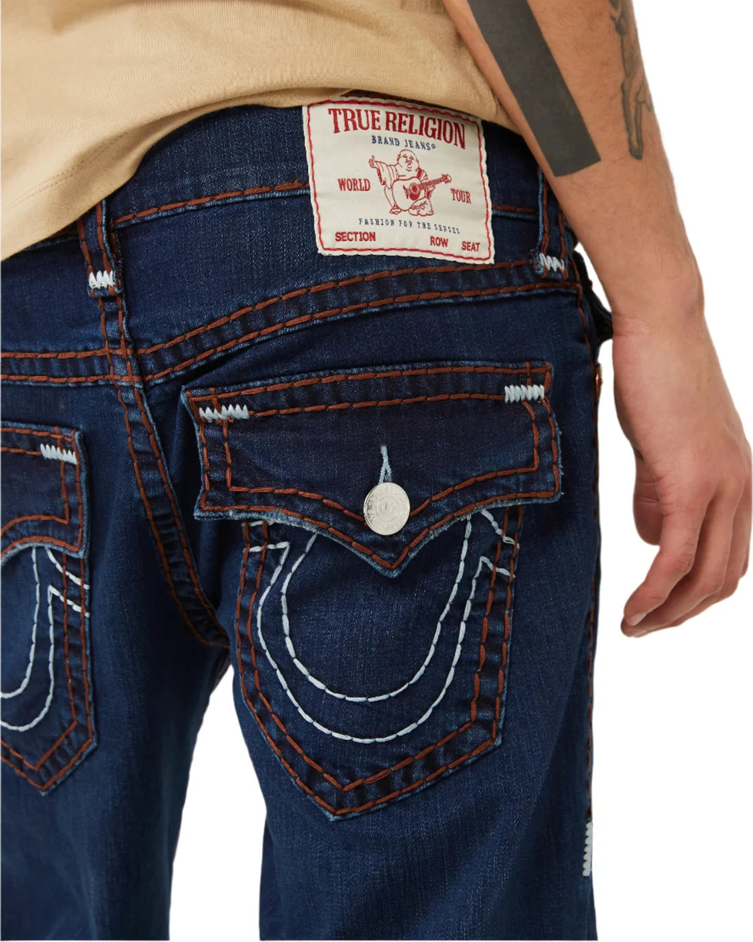 True Religion Ropa Ricky Super T Flap 107913 Deep Sea Dark Wash · Premium Avenue