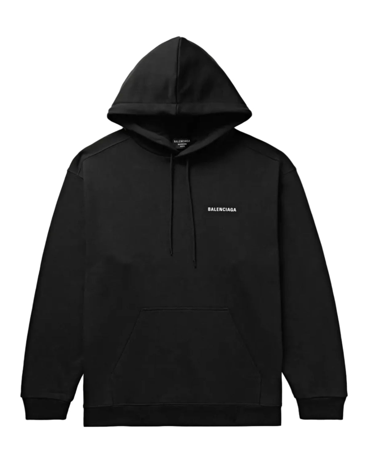 BALENCIAGA - HOODIE PRINT BAL BACK MOOL BCLETTE BLACK/WHITE