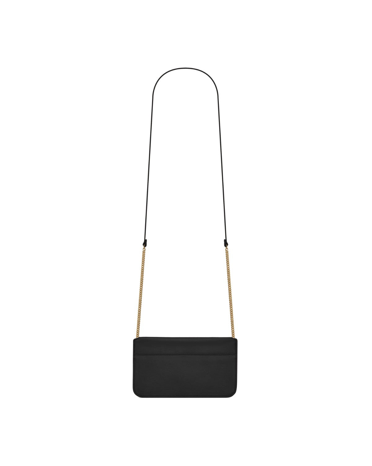 Saint Laurent Cassandre Phone Holder negro · detalle · Premium Avenue