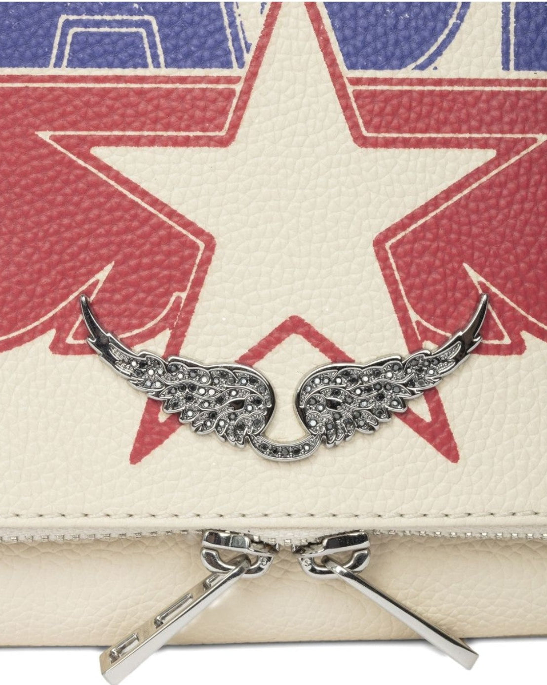 ZADIG & VOLTAIRE - ROCK GRAINED LEATHER AMERICA FLASH